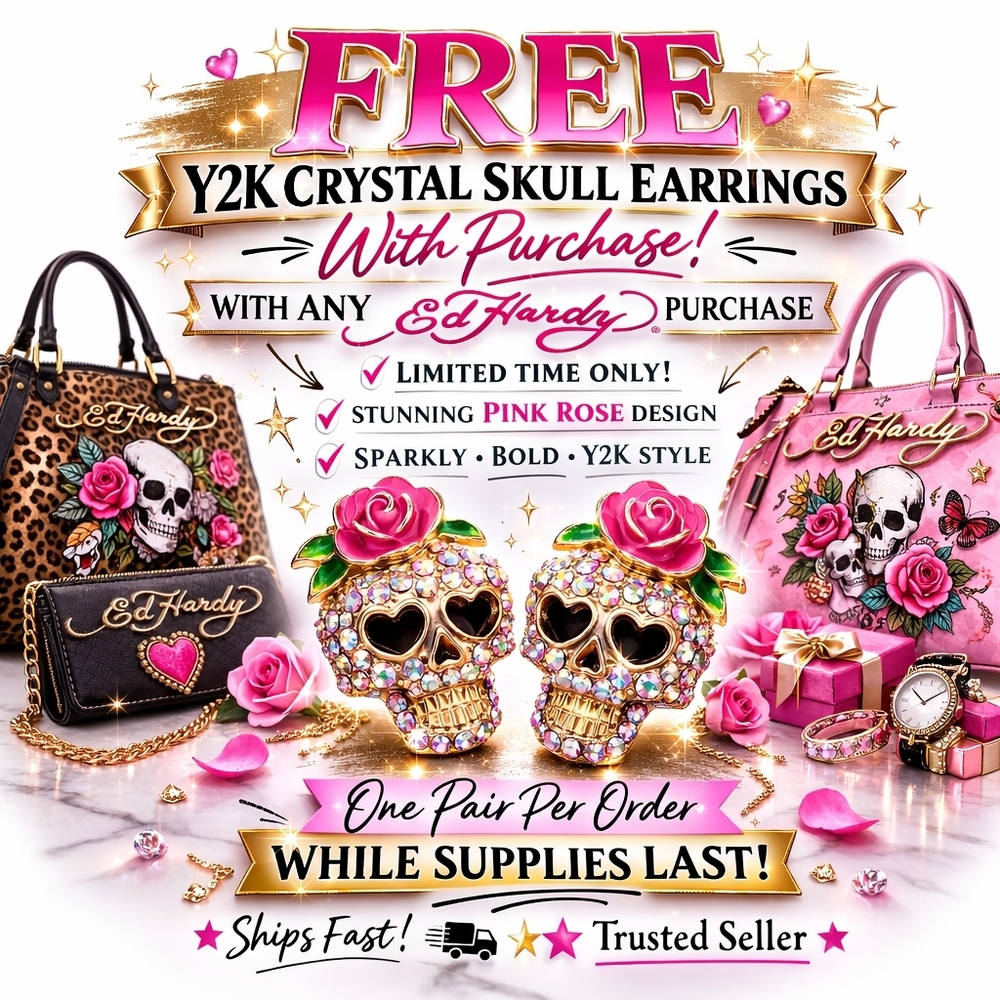 Ed Hardy Nova Skull Rhinestone Bag – Crossbody + Tote ♡ - Picture 2 of 10
